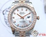 Rolex Oyster Perpetual Datejust 40mm Watches 2-T Rose Gold Case